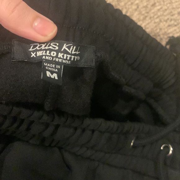 DollsKill X Hello Kitty Goth Joggers - Picture 7 of 10